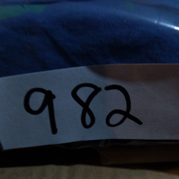 VSTR shirt mens 2XL XXL blue illuminati all over print button short sleeve - Picture 9 of 9